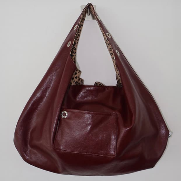 뎁크 eyelet leather bag