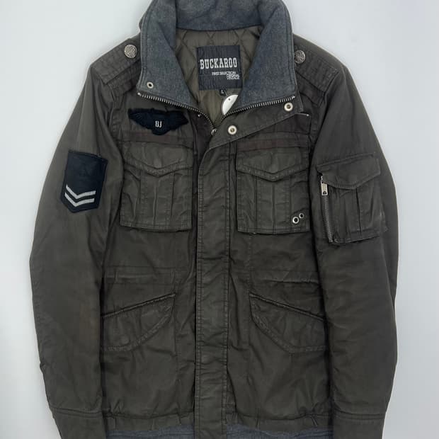 버커루 패치워크 밀리터리 필드자켓