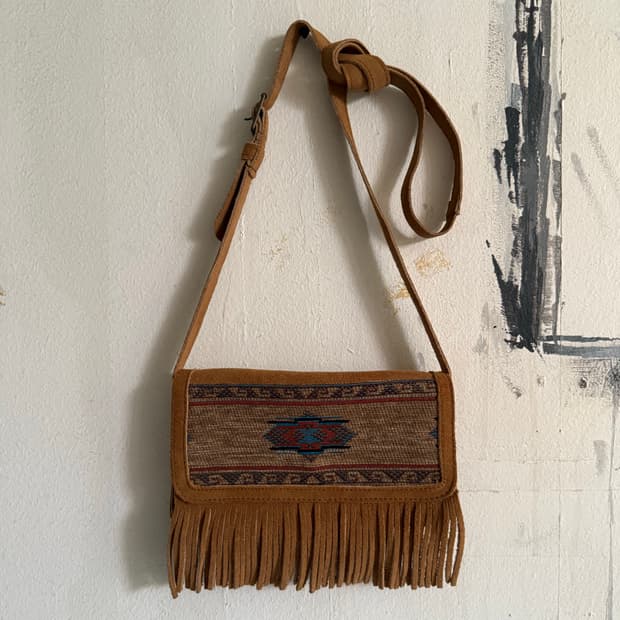 MINNETONKA fringe suede bag
