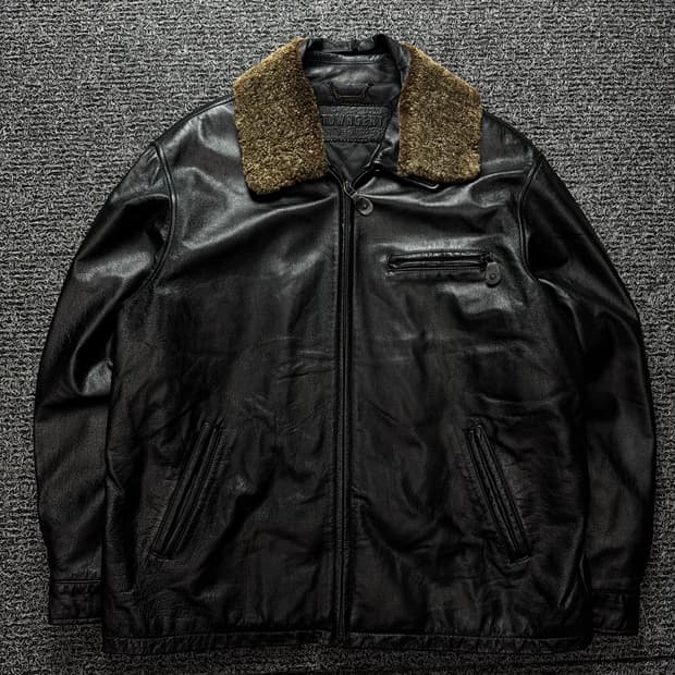 TOWNGENT 빈티지 램스킨 레더 무스탕 1278