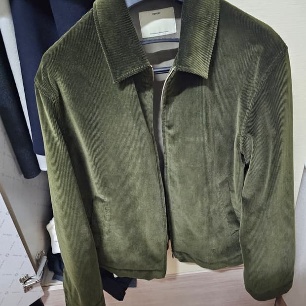포터리 코듀로이 드리즐러 자켓 (올리브) 2사이즈