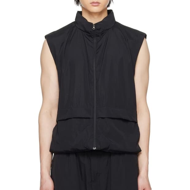 amomento 나일론 볼륨 포켓 베스트 블랙 L