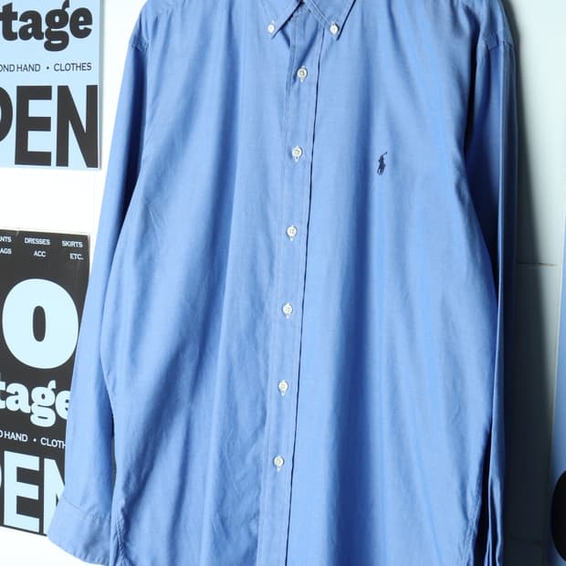 (XL-3XL) 폴로 랄프로렌 셔츠 남방 USA 무지 네이비-H31298