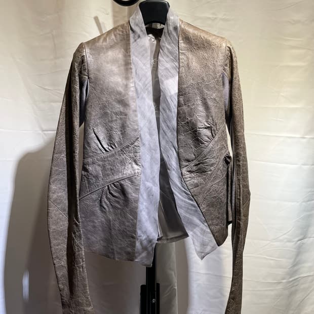 Rick Owens 2010 Sheepskin Silk Jacket