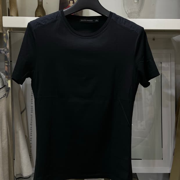 폴로랄프로렌(블랙라벨)/블랙 라운드반팔티