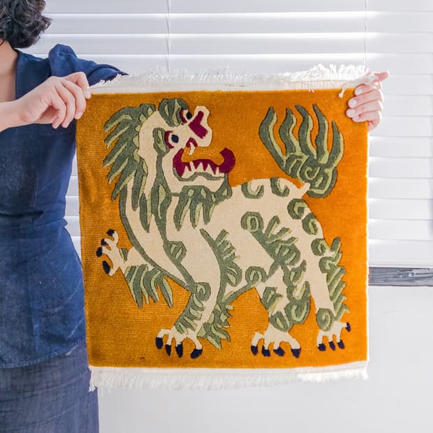 Senge Snow Lion Tibetan Rug