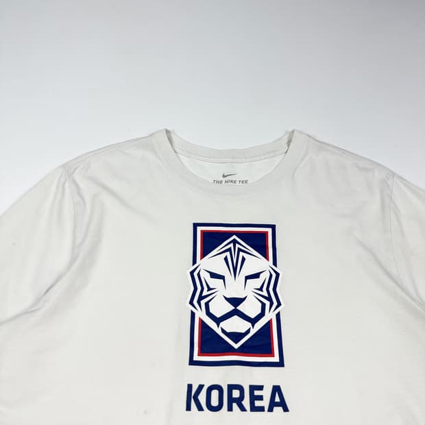 나이키 스우시 국대 화이트 반팔티 (XL)