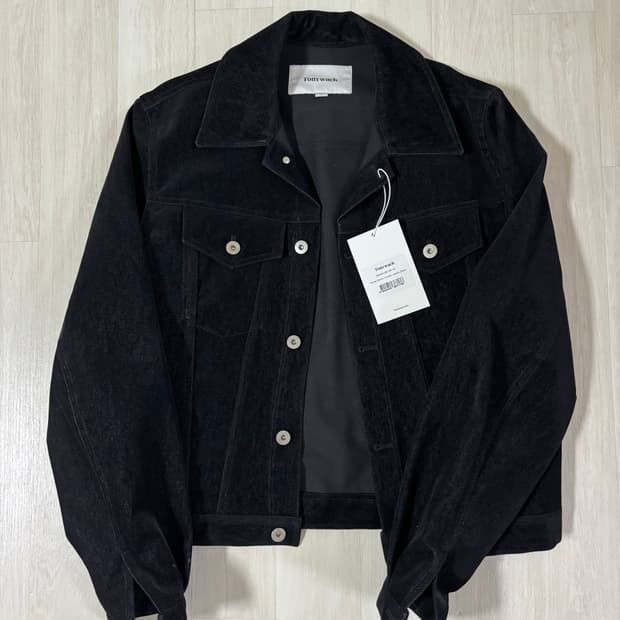 토니웩 벨벳 데님 트러커 자켓