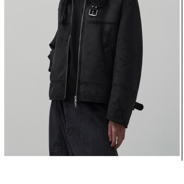 알리스 크롭 무스탕 L