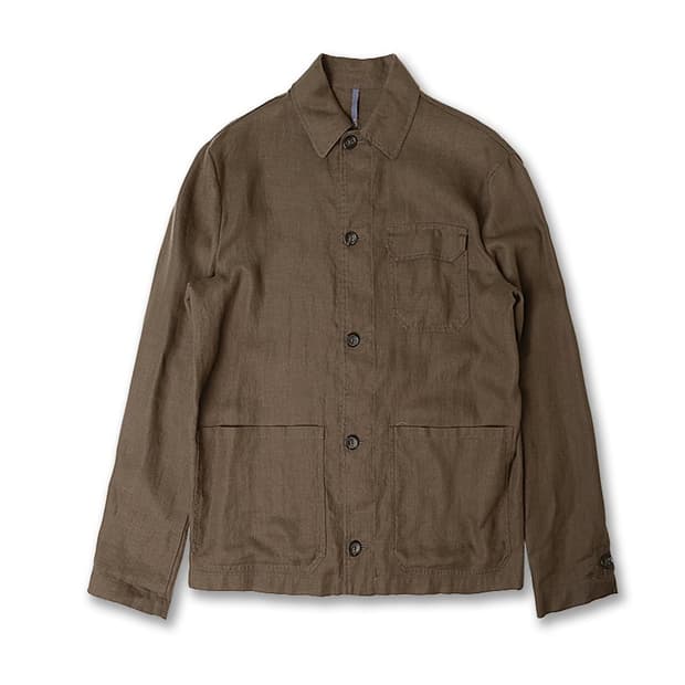 몬테도로 [Montedoro] 카키 린넨 S/S 이탈리아 초어 자켓