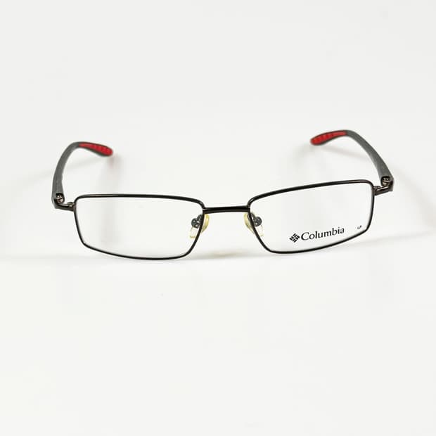 컬럼비아 블랙 메탈 슬림 스퀘어 빈티지 안경