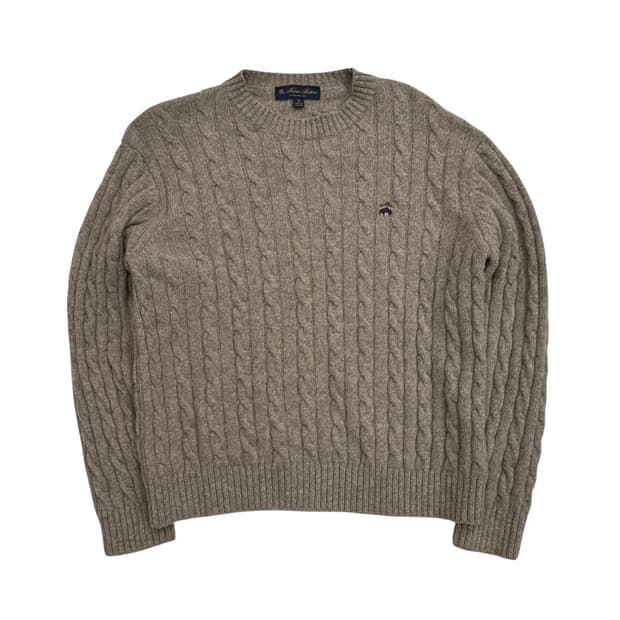 브룩스 브라더스 케이블 울 니트 스웨터