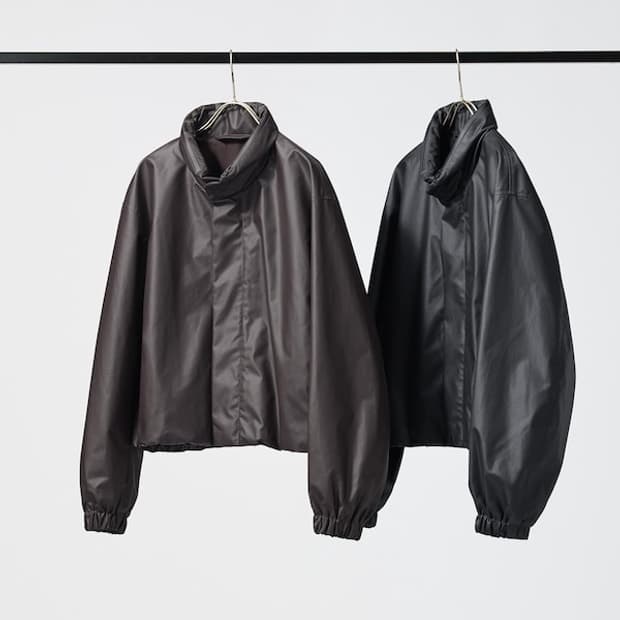 유니클로U/ 코팅 쇼트 블루종 블랙/ 3XL