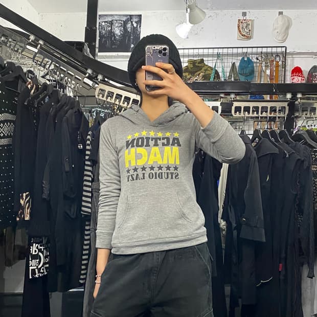 Lazy daisy 스타후드 레이어드 후드티