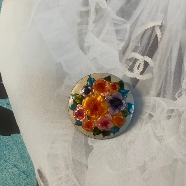 빈티지 앤틱 칠보 브로치