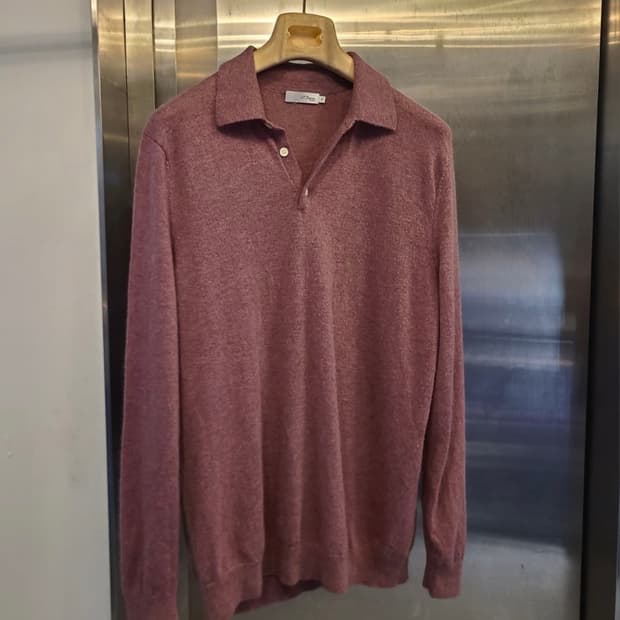 에스티 듀퐁 캐시미어 pk 니트 XL 올드로즈