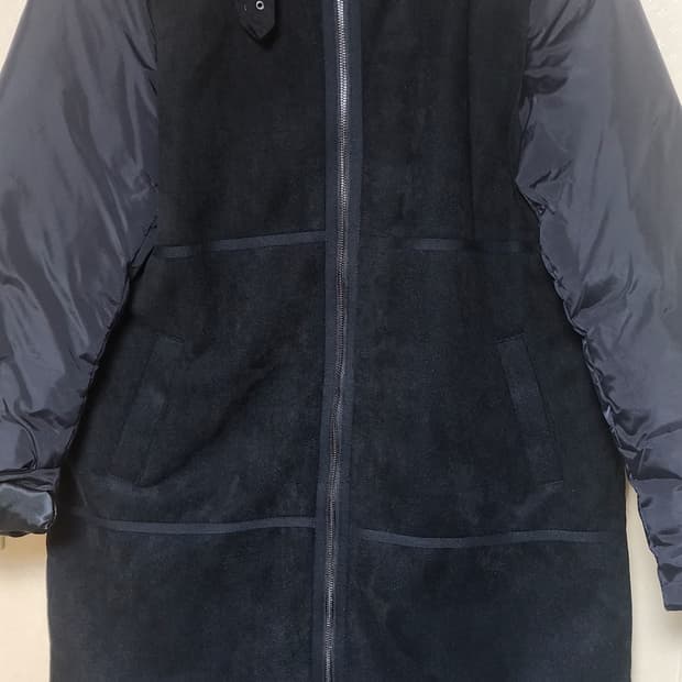 매긴 모피털 덕다운 오리털 패딩 새상품 88사이즈