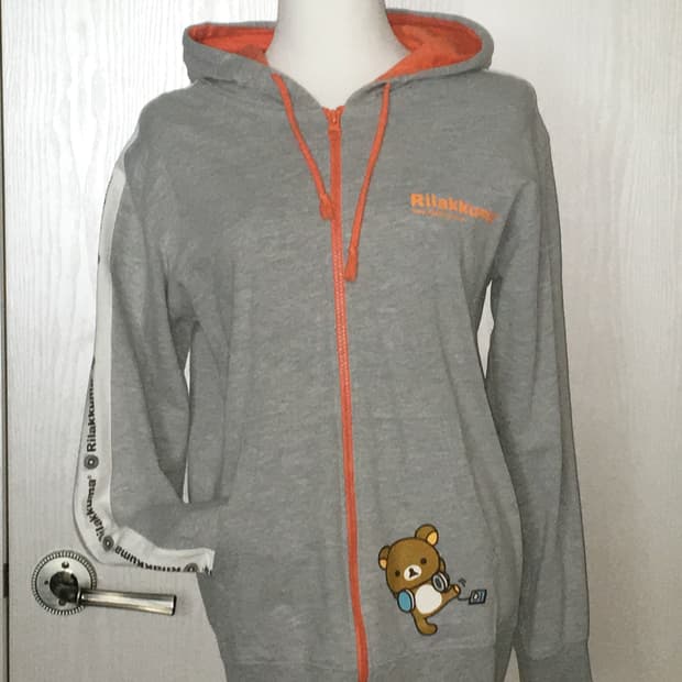 Rilakuma hood zip up 리락쿠마 후드집업 키즈 L 