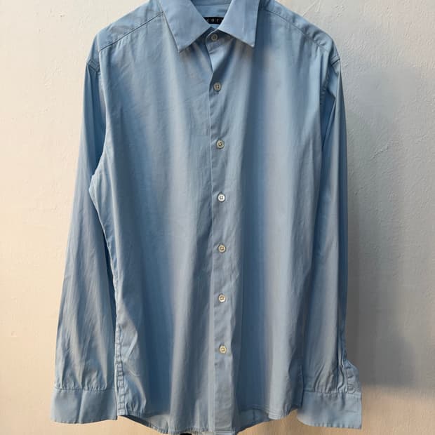 정품) theory 띠어리 여성 루즈핏 하늘색 남방 XS