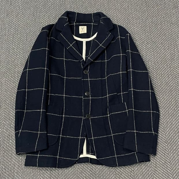 SCYE 싱글버튼 체크 블레이저 v0160