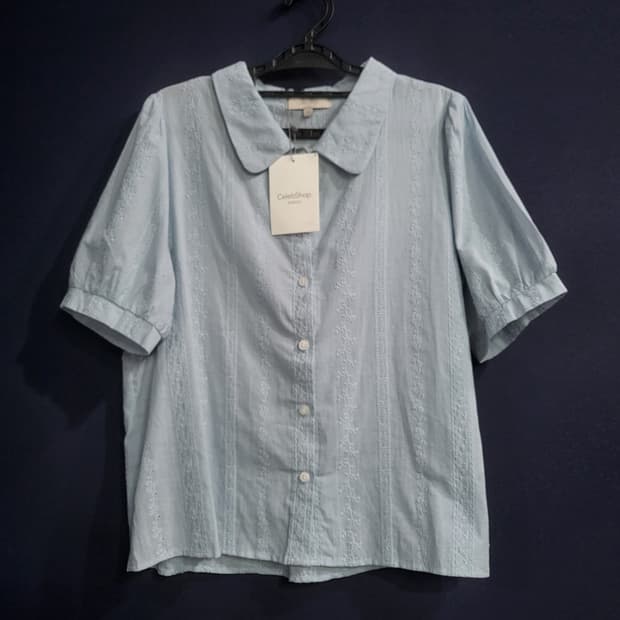 셀렙샵 에디션 순면 자수 블라우스(새상품)