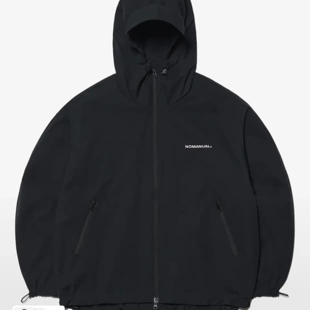 노매뉴얼 PENON 윈드쉘 바람막이 블랙 새상품