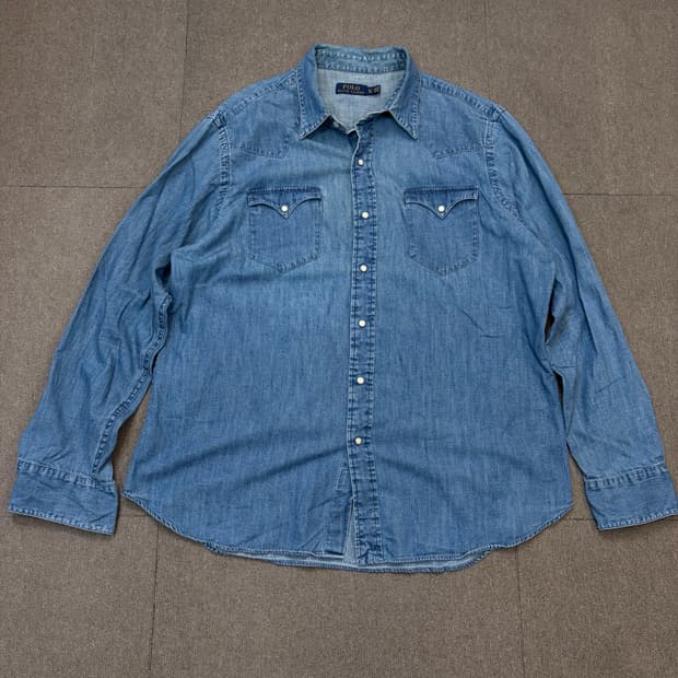 polo 랄프로렌 폴로 웨스턴 데님셔츠 xl