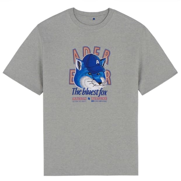 아더에러x메종키츠네 더 블루이스트 폭스 그레이 XL