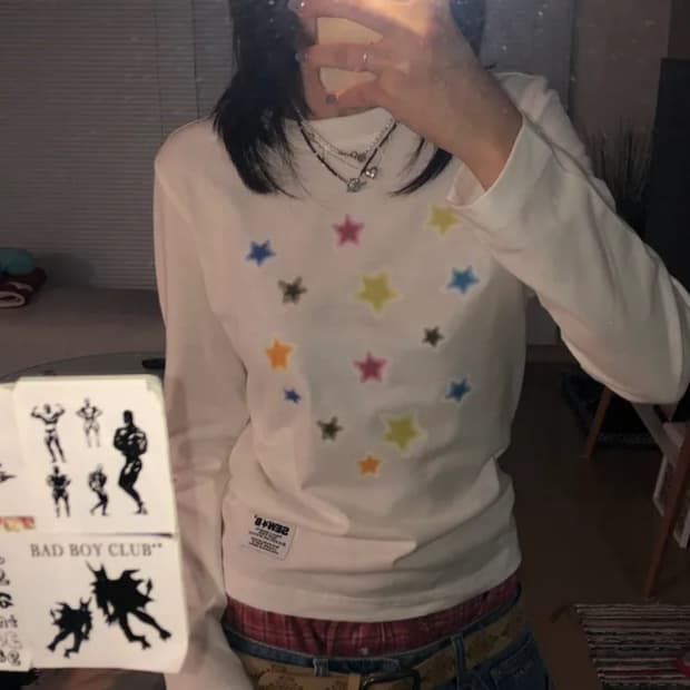 에이블리 [MADE] Kyooo 세미크롭 긴팔티