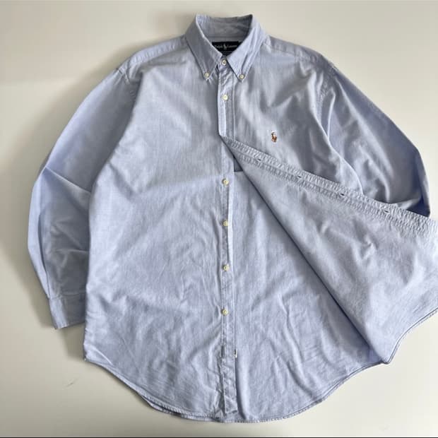 폴로 랄프로렌 하늘색 옥스포드 셔츠