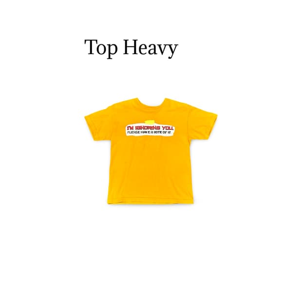 (90) Top Heavy 빈티지 티셔츠
