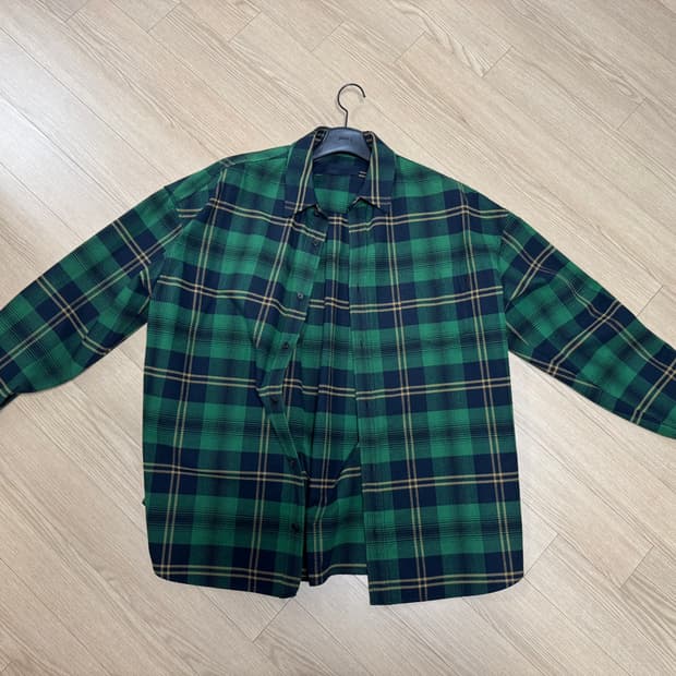 준지 체크 오버셔츠