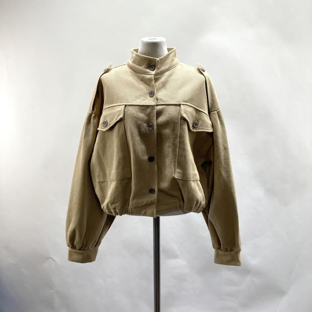 LikeLike 여성크롭면자켓 베이지 FREE 