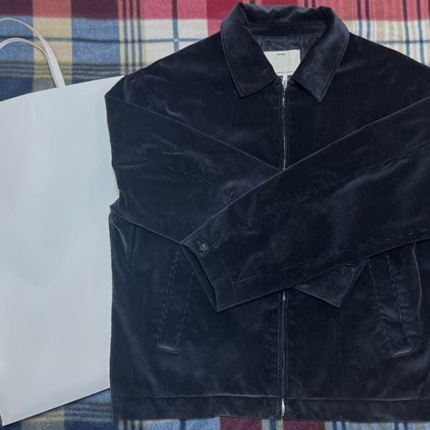 포터리 코듀로이 스윙탑 블루종 (네이비, 3)