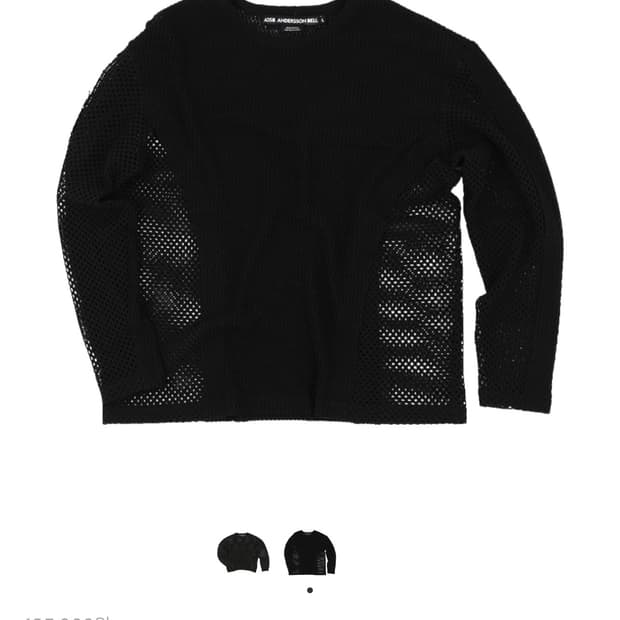 앤더슨벨 델렌 네트 크루넥 스웨터