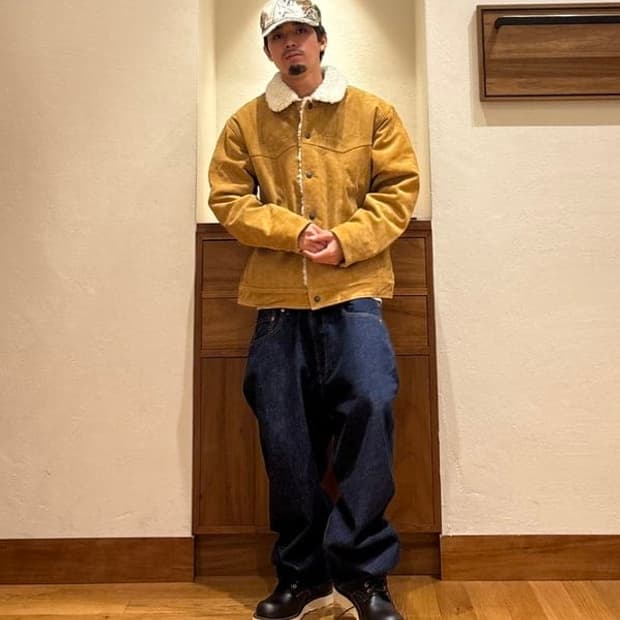 리바이스 스웨이드 시어링 쉐르파 자켓