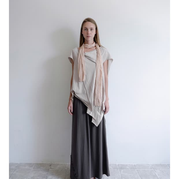 Sankofapuella Asym pin top sage