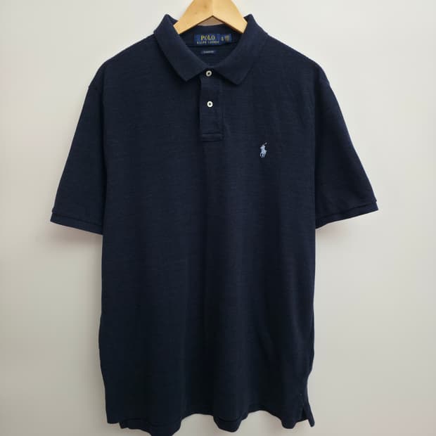 [XL] 폴로 랄프로렌 네이비 반팔 카라티