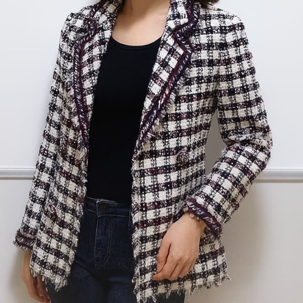 MINE 마인 이태리원단 트위드 자켓