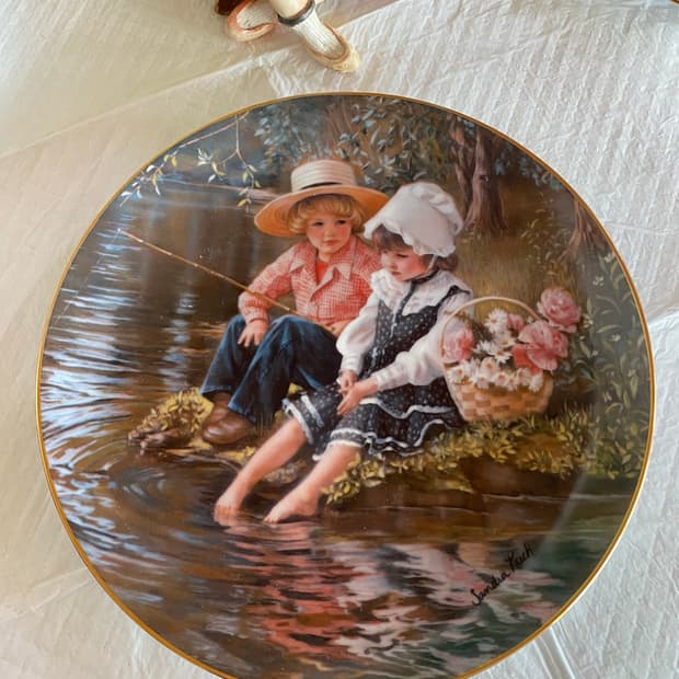 Reco 미국 빈티지 장식 접시