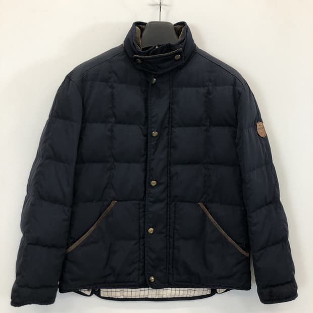 폴로 랄프로렌 레더패치 퀼팅패딩 L