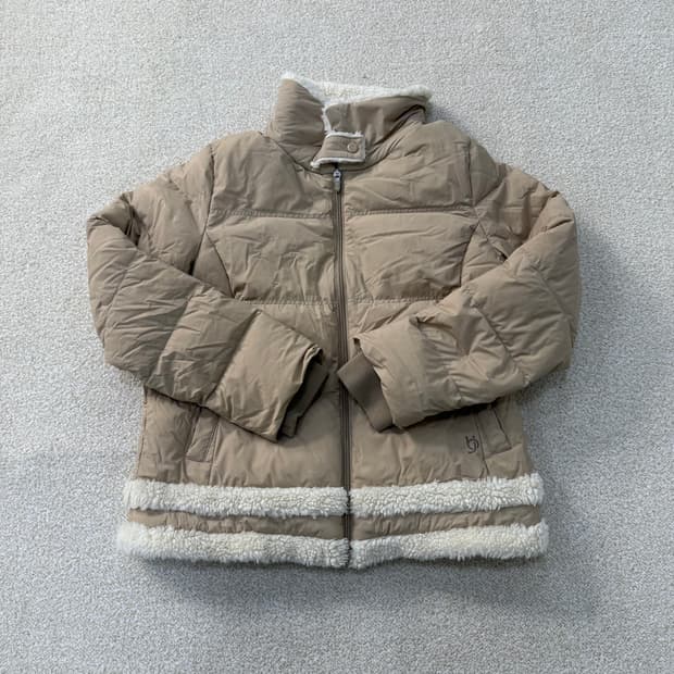 [100] 벤제프 여성 구스다운 양털 카라 패딩 0106T1