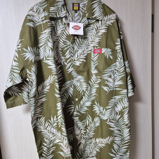 (새제품) 디키즈 USA  하와이안 셔츠 남방 XL 카키