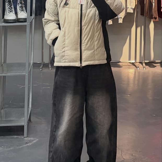 할리데이비슨 퀄팅 다운 페더 푸퍼 자켓 A3554