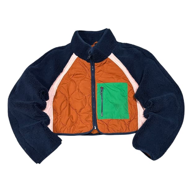 ✨ (바배) 자라 플리스 퀄팅 크롭 자켓 