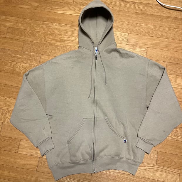 [XXL] 90s 빈티지 러셀 후드집업 베이지