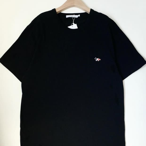 Maison Kitsune 메종키츠네 블랙 티셔츠 