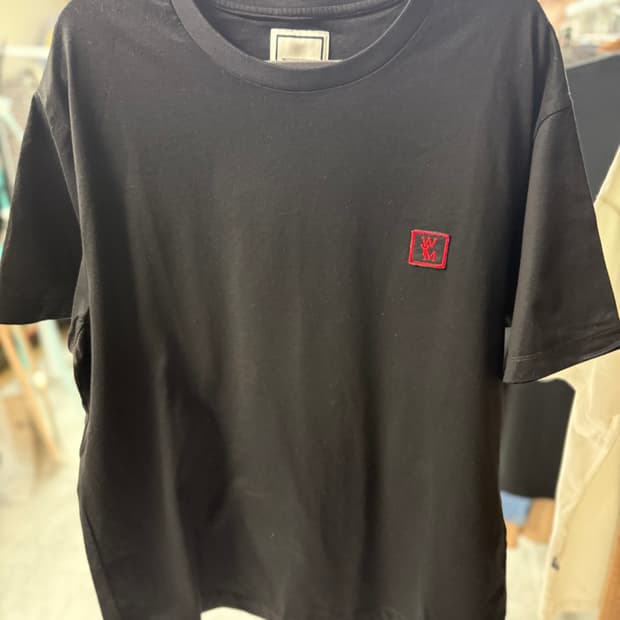 우영미 블랙 반팔티 46 실착(XL)