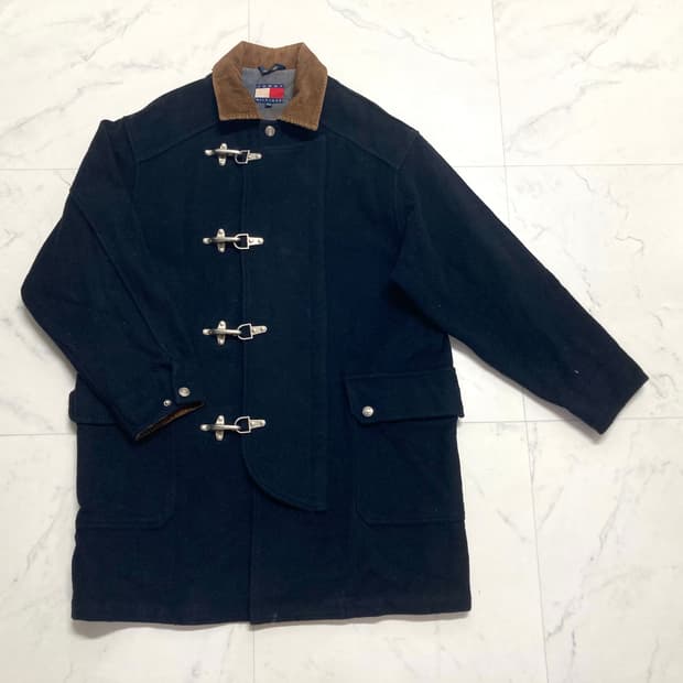 90s 타미힐피거 파이어맨 울 코트 100-105