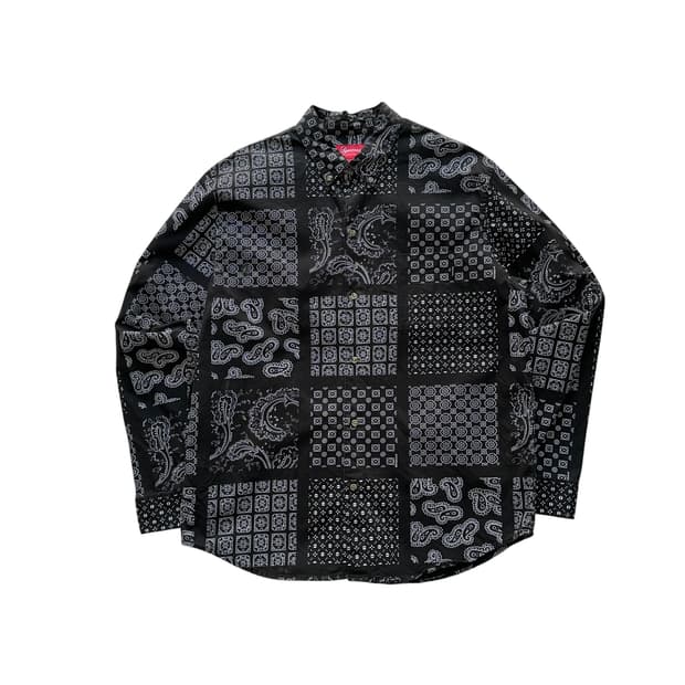 [100]20 S/S 슈프림 페이즐리 그리드 셔츠